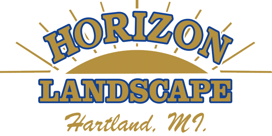 Horizon Landscape gold and blue logo